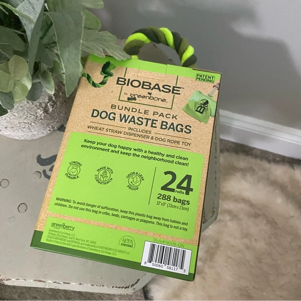 Biobase Dog Waste Bags Bundle Neon Green/Gray